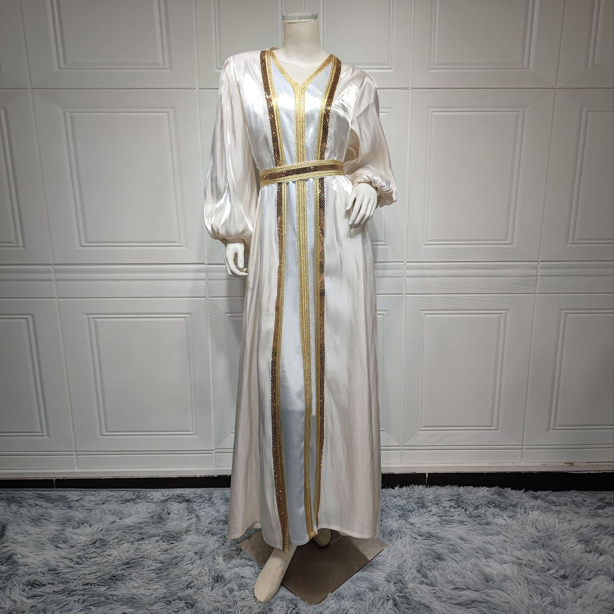 robe maghrebine blanche